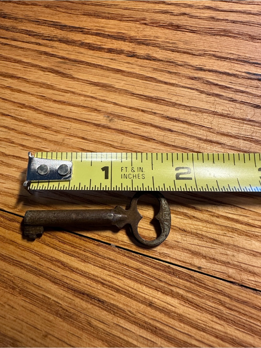 Antique Vintage Small Skeleton Key Rustic Primitive Metal Key